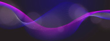 Soyut Renkli Dalga Tasarımı Arkaplanı. Yaratıcı Projeler ve Dijital Temalar İçin Mükemmel