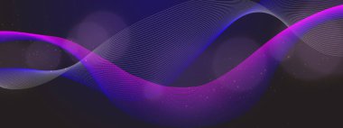 Arkaplanda Parlayan Soyut Dalgalar