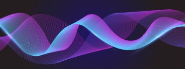 Arkaplanda Canlı Soyut Işık Dalgaları