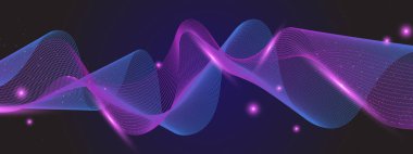 Canlı Arkaplanda Soyut Renkli Dalga