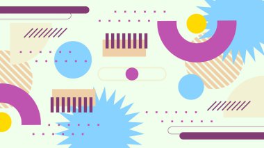 Şekil Desenleriyle Soyut Geometrik Arkaplan