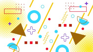 Modern Şekilli Soyut Geometrik Arkaplan. Tasarım Projeleri ve Yaratıcı Sunumlar için İdeal