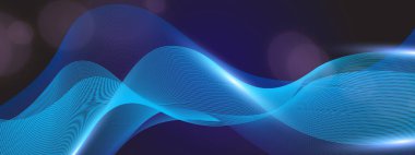 Arkaplanda Parlayan Soyut Dalgalar