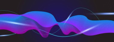 Canlı Arkaplanda Soyut Renkli Dalga