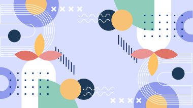 Geometrik arka plan şekilleri ile