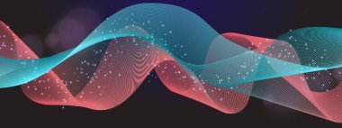 Akan Neon girdapları ve parıltıları olan soyut bir arkaplan. Yaratıcı ve Teknolojik Temalar İçin Mükemmel