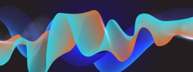 Canlı Arkaplanda Soyut Renkli Dalga