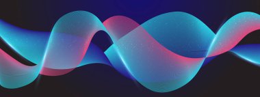 Arkaplanda Canlı Soyut Işık Dalgaları