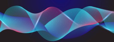 Renkli Soyut Dalga Arkaplan Modern Teknolojisi