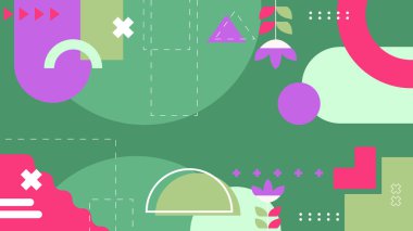 Geometrik arka plan şekilleri ile