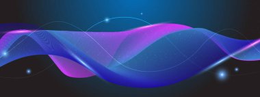 Arkaplanda Parlayan Soyut Dalgalar