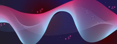 Arkaplanda Parlayan Soyut Dalgalar