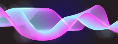 Renkli Soyut Dalga Arkaplan Modern Teknolojisi