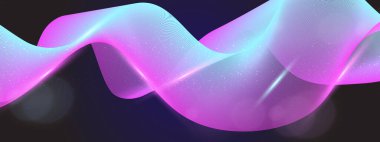 Teknoloji arka planında soyut Akışkan Dalga Tasarımı. Dijital Sanat Sunumları, Yaratıcı Projeler ve Tasarım İlhamları için Mükemmel