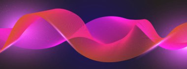 Arkaplanda Parlayan Soyut Dalgalar