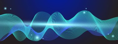 Canlı Arkaplanda Soyut Renkli Dalga