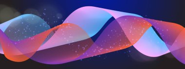 Arkaplanda Canlı Soyut Işık Dalgaları