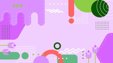 Geometrik arka plan şekilleri ile