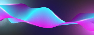 Teknoloji arka planında soyut Akışkan Dalga Tasarımı. Dijital Sanat Sunumları, Yaratıcı Projeler ve Tasarım İlhamları için Mükemmel