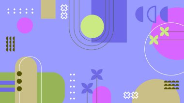 Modern Şekilli Soyut Geometrik Arkaplan. Tasarım Projeleri ve Yaratıcı Sunumlar için İdeal