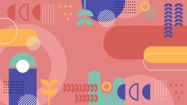 Modern Şekilli Soyut Geometrik Arkaplan. Tasarım Projeleri ve Yaratıcı Sunumlar için İdeal