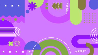 Şekil Desenleriyle Soyut Geometrik Arkaplan