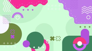 Geometrik arka plan şekilleri ile