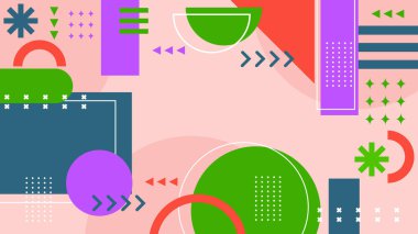 Modern Şekilli Soyut Geometrik Arkaplan. Tasarım Projeleri ve Yaratıcı Sunumlar için İdeal