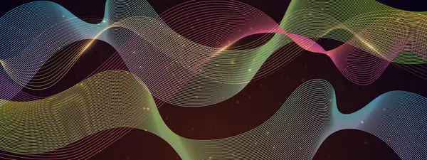 Arkaplanda Parlayan Soyut Dalgalar