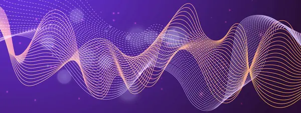 Arkaplanda Canlı Soyut Işık Dalgaları