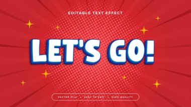 Kırmızı Mavi ve Beyaz Gidiyor 3d Düzenlenebilir Metin Efekti - Yazı Tipi Biçimi
