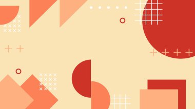 Canlı Geometrik Soyut Arkaplan. Dinamik Soyut Arkaplan Şekilleri Renkli Şekiller halinde. Modern, oyuncu bir estetik gerektiren Tasarım Projeleri için mükemmel.