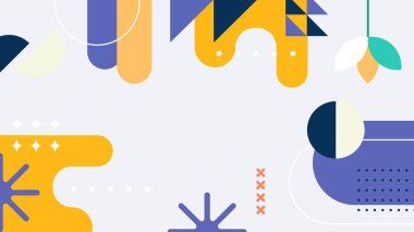 Modern Şekilli Soyut Geometrik Arkaplan. Tasarım Projeleri ve Yaratıcı Sunumlar için İdeal