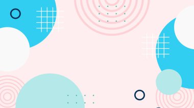 Renkli şekilli soyut geometrik desen arkaplanı