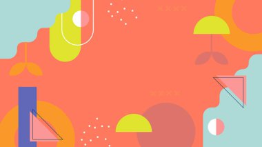 Geometrik arka plan şekilleri ile