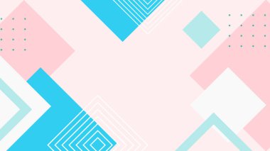 Kalın Renkli Modern Soyut Geometrik Arkaplan