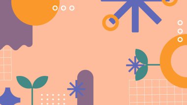 Geometrik arka plan şekilleri ile