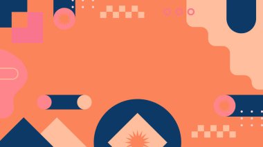 Modern Şekilli Soyut Geometrik Arkaplan. Tasarım Projeleri ve Yaratıcı Sunumlar için İdeal