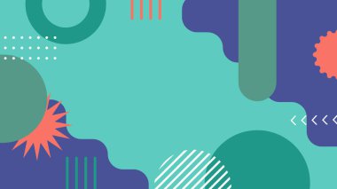 Şekil Desenleriyle Soyut Geometrik Arkaplan