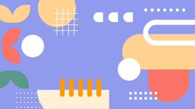 Geometrik arka plan şekilleri ile