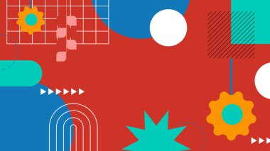 Modern Şekilli Soyut Geometrik Arkaplan. Tasarım Projeleri ve Yaratıcı Sunumlar için İdeal