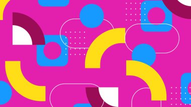 Geometrik arka plan şekilleri ile