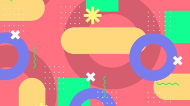 Geometrik arka plan şekilleri ile