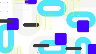 Renkli şekilli soyut geometrik desen arkaplanı