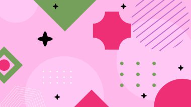 Geometrik arka plan şekilleri ile