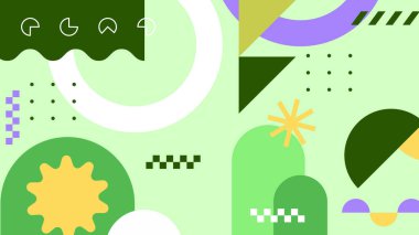 Geometrik arka plan şekilleri ile