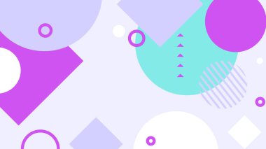 Şekil Desenleriyle Soyut Geometrik Arkaplan