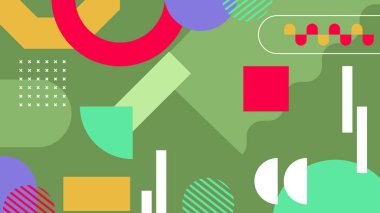 Geometrik arka plan şekilleri ile