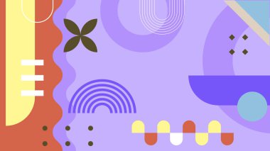 Şekil Desenleriyle Soyut Geometrik Arkaplan