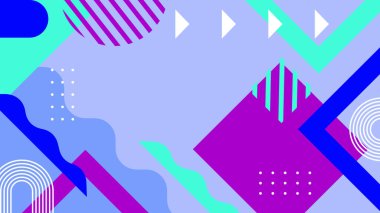 Geometrik arka plan şekilleri ile